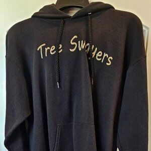 Hanes Ecosmart Hooded Sweatshirt Tree Swayers (Medium)